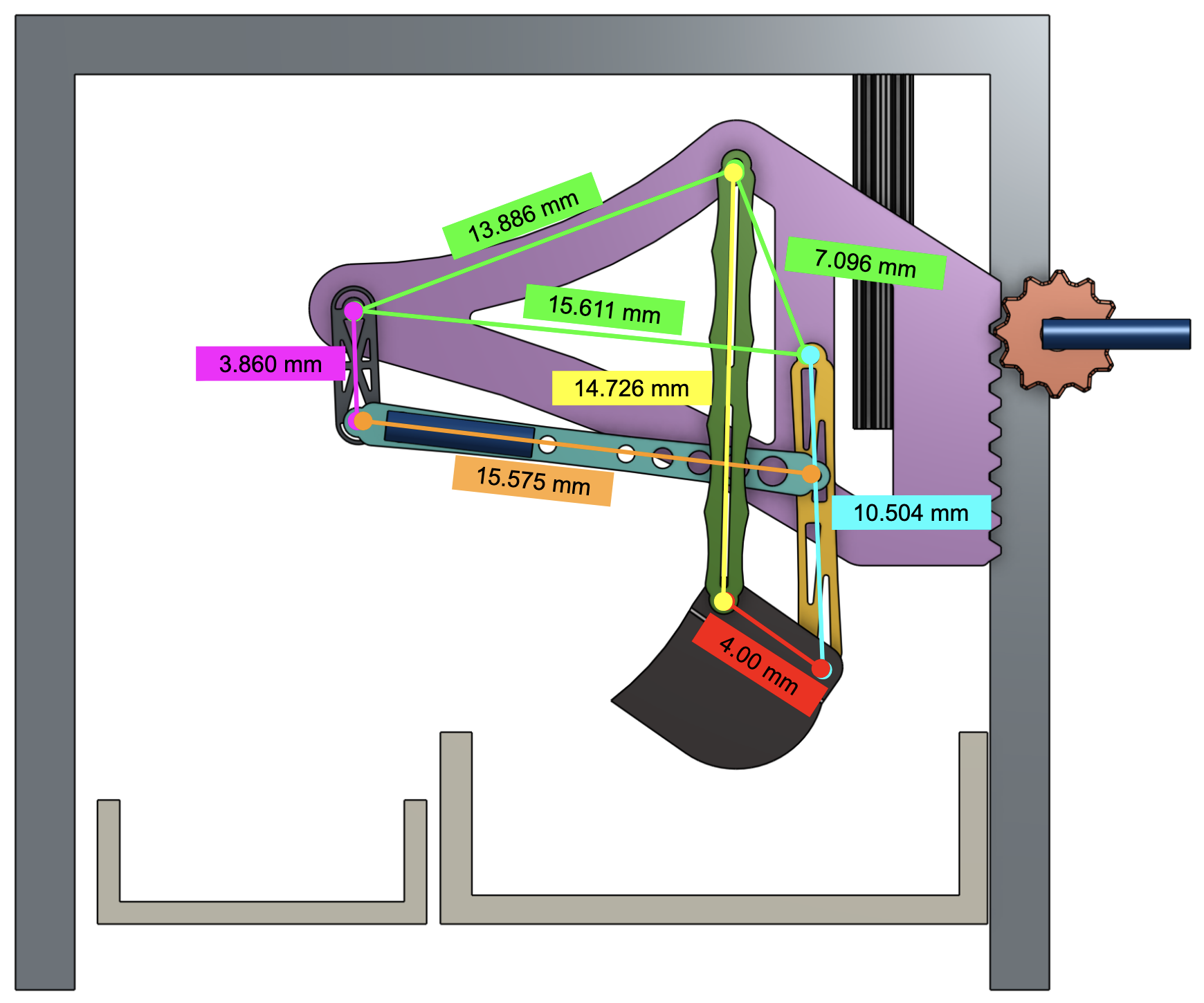Labeled Linkage Lengths